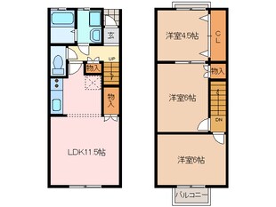 伊勢松本駅 徒歩19分 1階の物件間取画像